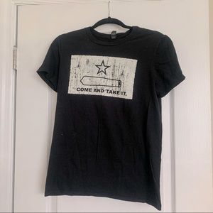 💖 ALAMO Come and Take It Short Sleeve Tee